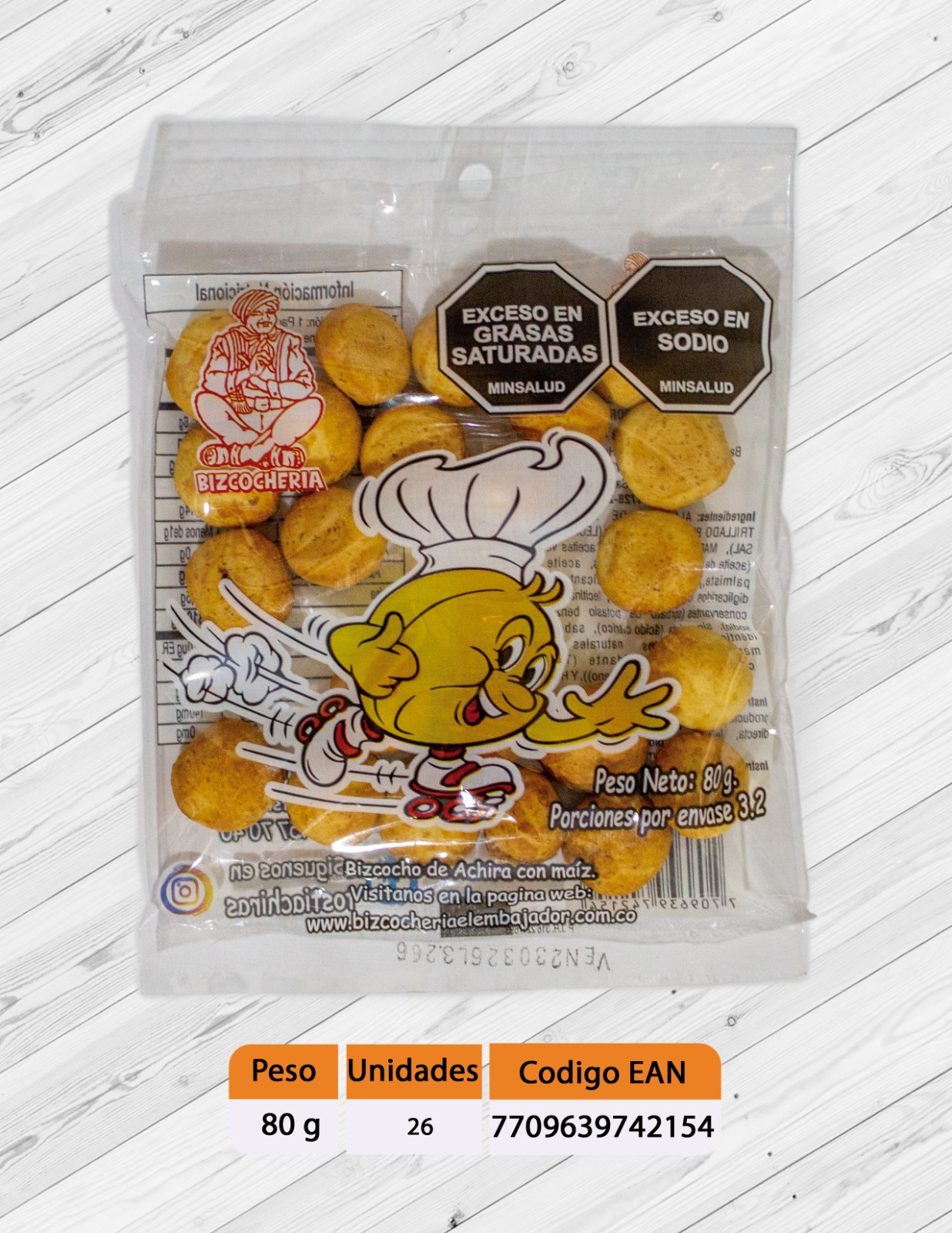 Bizcocho de Maíz X 80 gr